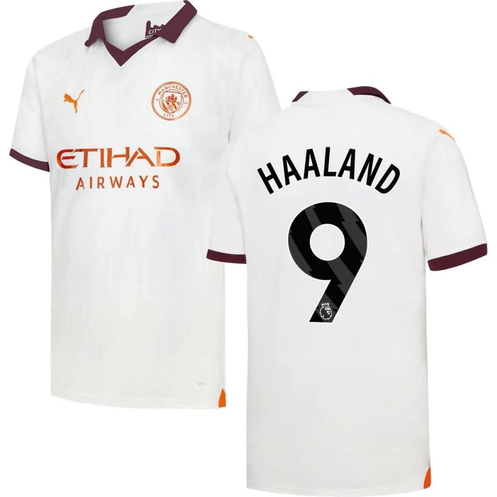 Manchester City F.C. Erling Haaland 2023-24 Away Jersey